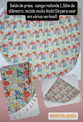 Saída de praia, canga redonda