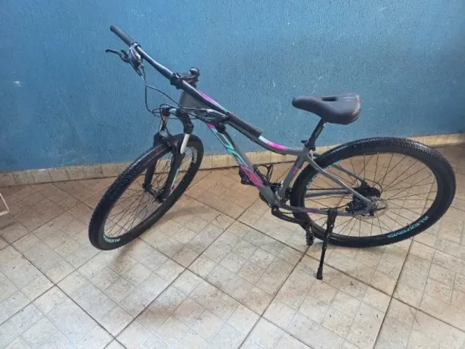 Bicicleta Oggi Float 5.0 Essa 8v Tam 15 Rosa/azul