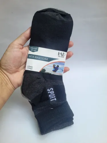 Kit com três pares de meias 