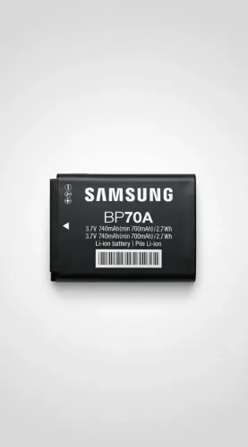 `Bateria Original Samsung BP70A 3.7V 740mAh Câmeras ES70 ES80 ST66 ST150F`