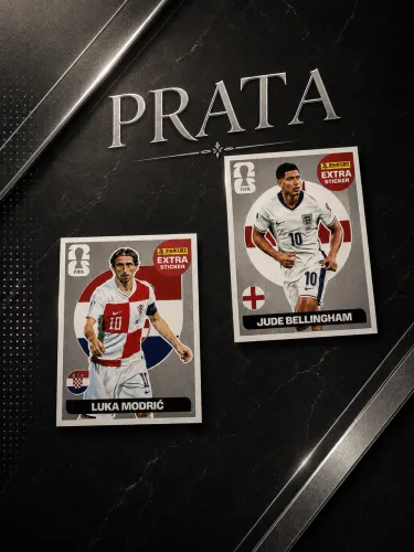 Figurinha Legend Prata Bellingham e Modric