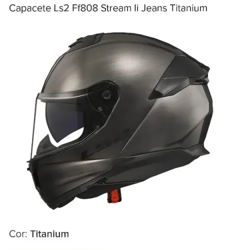 Capacete LS2 Stream Li Jeans Titanium Bronze ff808