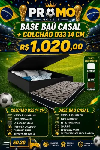 Base Baú Colchão D33
