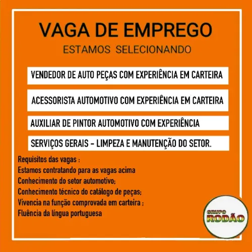 Vaga de serviços gerais