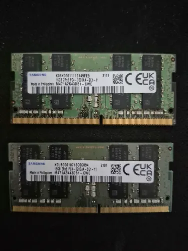 2x Memoria Ram Notebook Samsung
