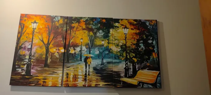 Conjunto de 3 quadros parede