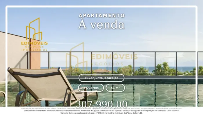 Exclusivo: Apartamento 2Q com Vista Privilegiada em Conjunto Jacaraípe!