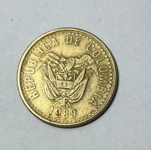 Moeda Colômbia 10 Pesos 1989 Ma608 (Usado)