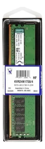 Memória RAM ValueRAM 4GB 1 Kingston KVR24N17S8/4