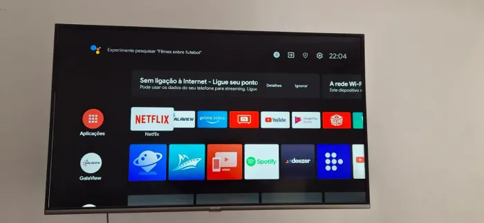 Smart TV Led 50" Semp SK83000 4K HDR Android wi-fi 3 HDMI 2 USB Controle Remoto