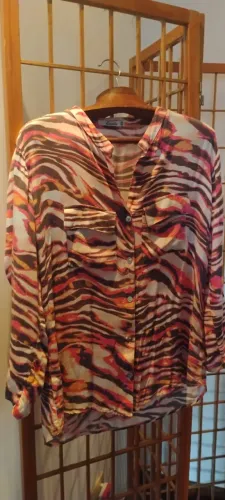 Camisas em viscose manga longa