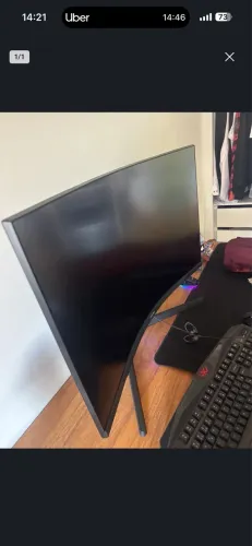 Monitor Gamer Samsung Odyssey G5 32, Resolução QHD, Taxa de atualização de 165Hz & 1ms