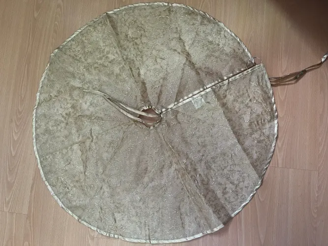 Tapete luxo para Árvore de Natal - Dourado com Brilho