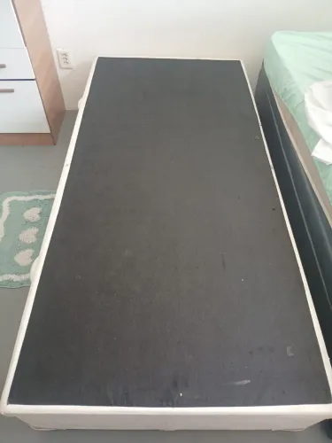 Cama box solteiro com baú