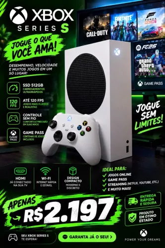 XBOX SÉRIES S( JOGUE GTA VI)