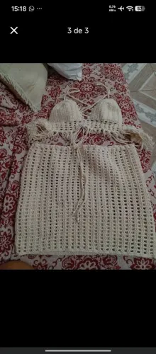Conjunto de crochê novo