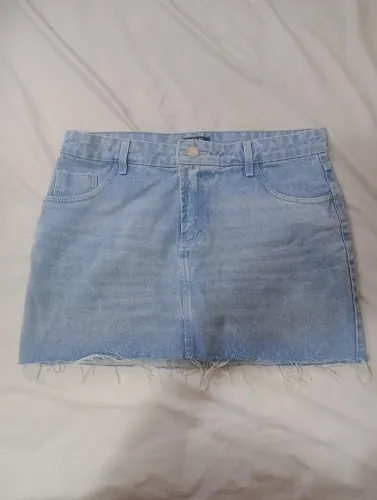 Mini saia jeans