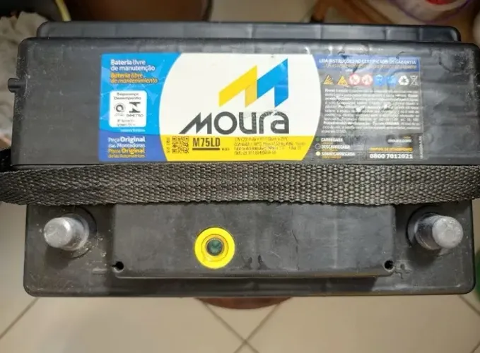 ? BATERIA MOURA 60AH SEMINOVA - APENAS R$ 179,00! ?