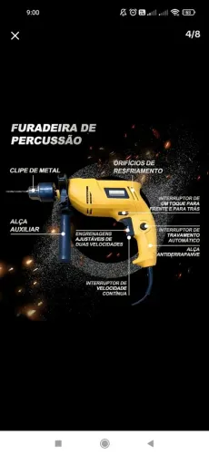 Furadeira impacto nova para ir hoje