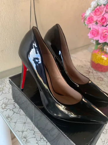 Scarpin preto 11 cm