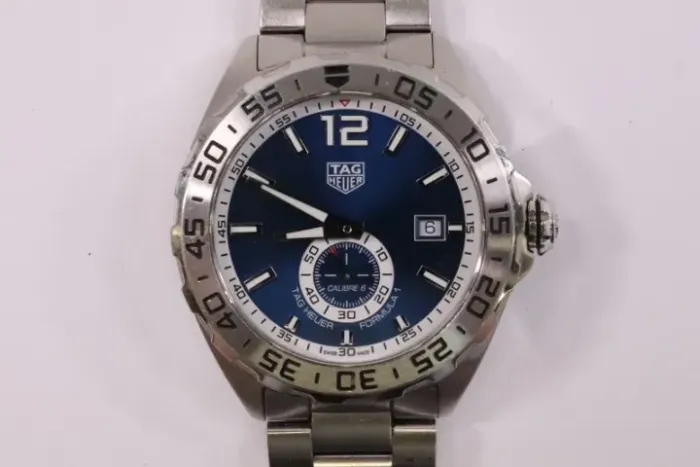 Relógio Automatico Suiço Tag Heuer Formula 1 WAZ2014 Dial Azul Caixa e Pulseira Inox