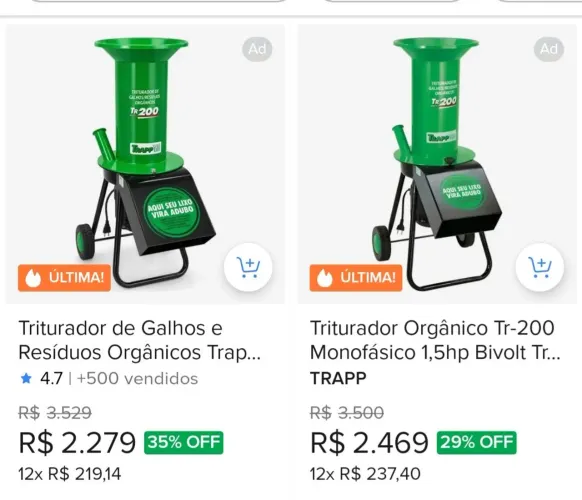 Triturador Trapp TR 200