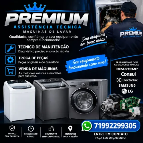 Assistência técnica de máquinas de lavar 