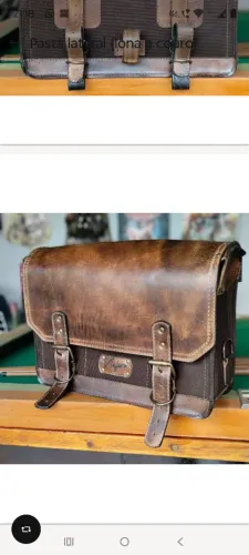 ALFORGES LATERAL VINTAGE E COURO 