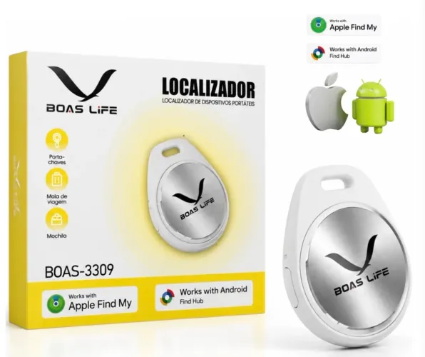 Localizador Inteligente Boas Life - Apple Find My + Android