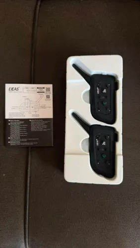 Par de Intercomunicador Capacete Ejeas V6 Pro