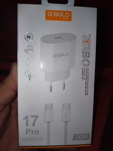 Carregador Turbo Carga Rápida 30w Agold + Cabo