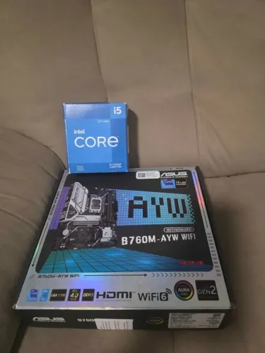 Kit Gamer - Intel i5-12400F + Placa-mãe ASUS B760M-AYW WiFi (DDR5)