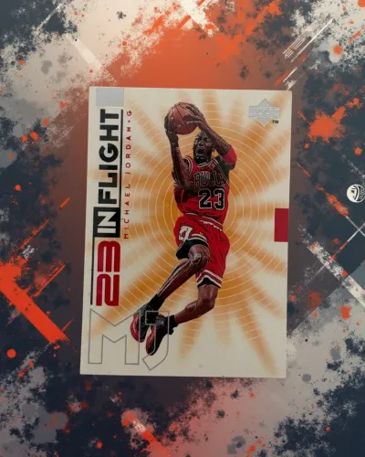 Michael Jordan In Flight Upper Deck - Card Clássico NBA Anos 90