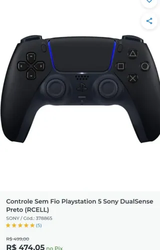 Controle de PS5 original novo