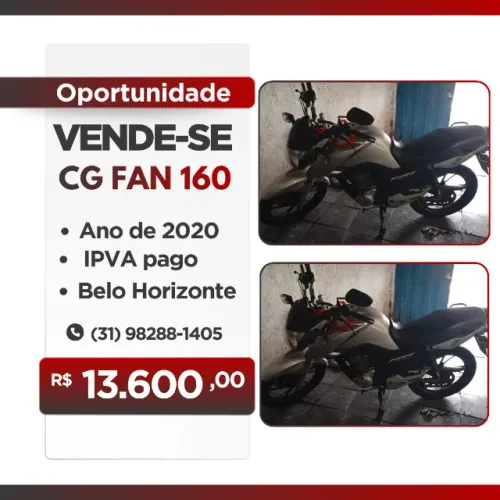 VENDE-SE CG FAN 160 (2020)