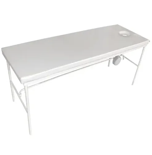 Maca de atendimento fixa BRANCA com furo para o rosto