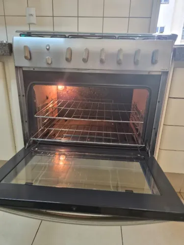 Fogão 5 Bocas Inox de embutir GE Classical - Excelente condição