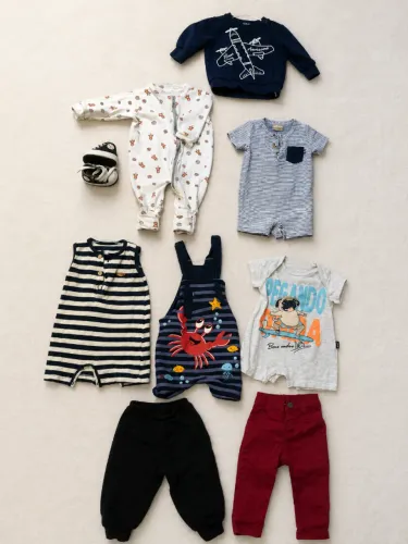 KIT DE 9 PEÇAS BEBE MENINO