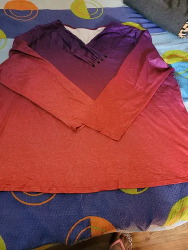 Blusa plus size manga longa