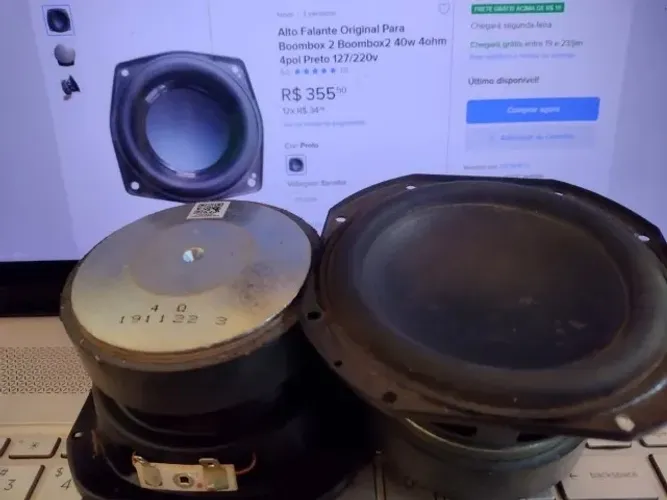 Par Alto Falante Original Boombox 2 40w 4ohm 4pol