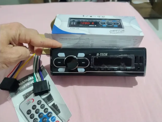 Aparelho de som automotivo com bluetooth 