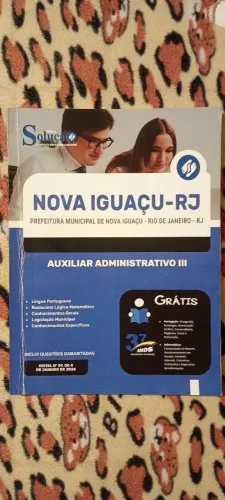 Apostila Concurso Prefeitura de Nova Iguaçu RJ - Auxiliar Administrativo III (Edital 2024)