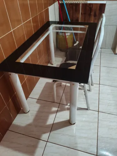 Mesa tampo vidro