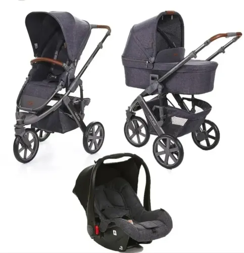 Carrinho de bebê ABC Design Salsa 3 completo - Carrinho + Bebê conforto + Moisés