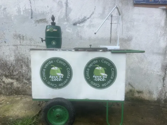 Carinho de água de coco inox