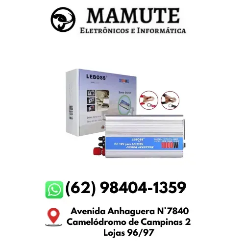 Inversor Conversor 12v Para 220v Potência 1000w Veicular Transformador Tensão Starlink