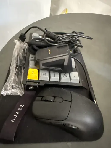 Mouse Gamer AJAZZ Bluetooth mais cabo teclado gamer pode remover o botão ,