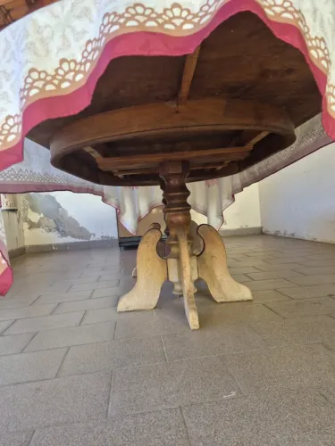Mesa oval para jantar de madeira 10 lugares