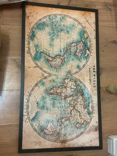 Quadro mapa mundi