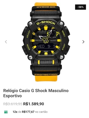 Vendo Relógio G-Shock original.